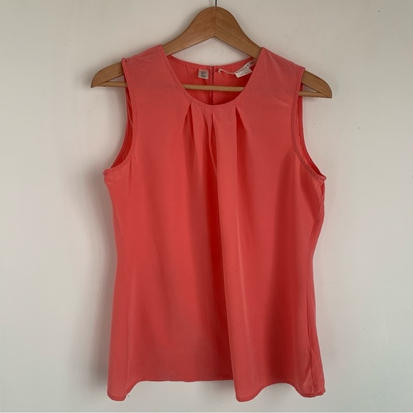 Max Studio Sleeveless Silk Blouse - Picture 2 of 7